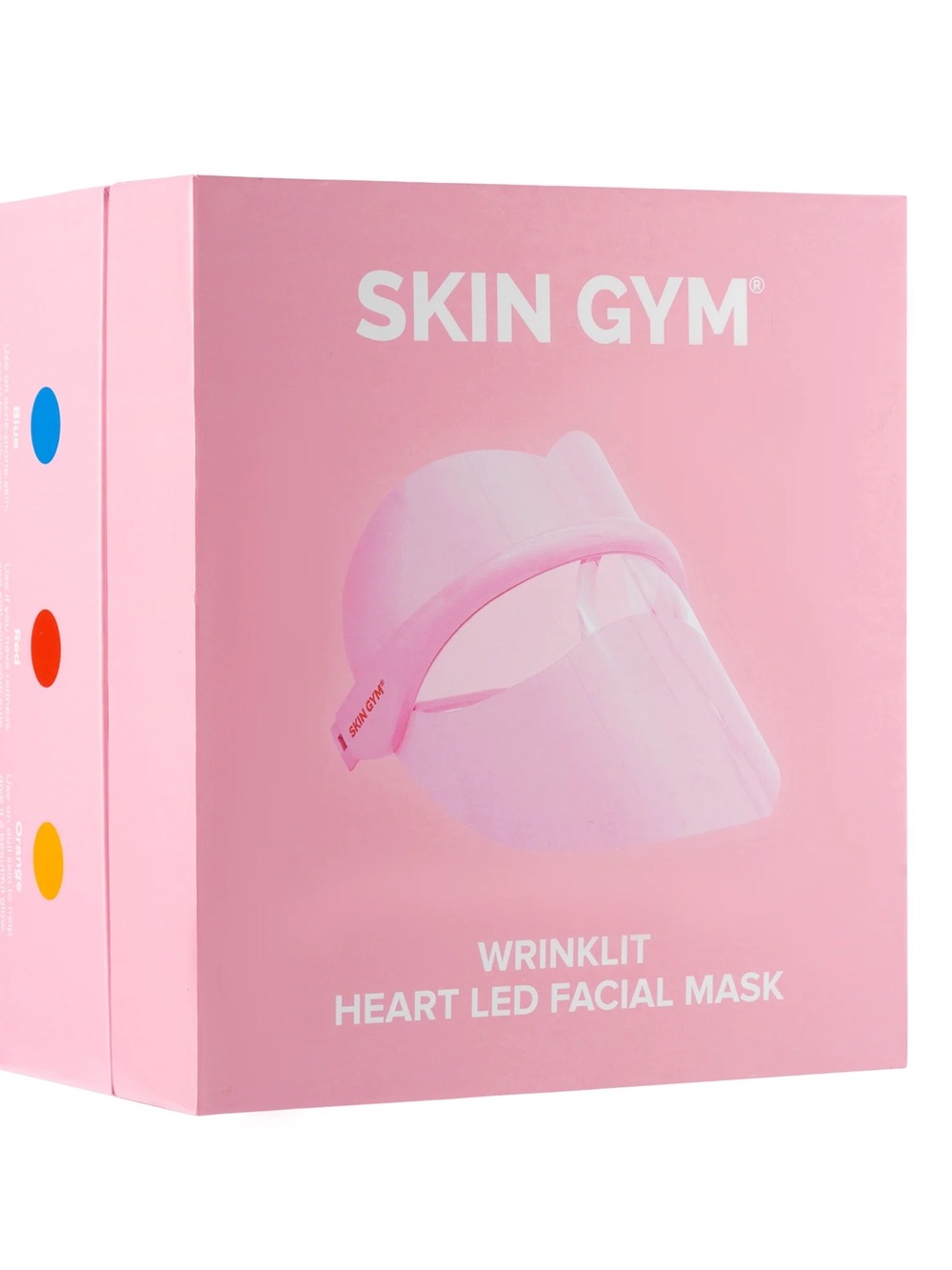 Skin Gym Pink LED Heart Facial Mask - WrinklIt Light Therapy